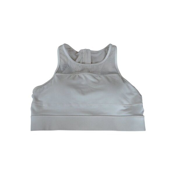 ZYIA Active Off White Mesh Zip Up Back Sports Bra Womens XL Activewear Gym Wear - Picture 5 of 5